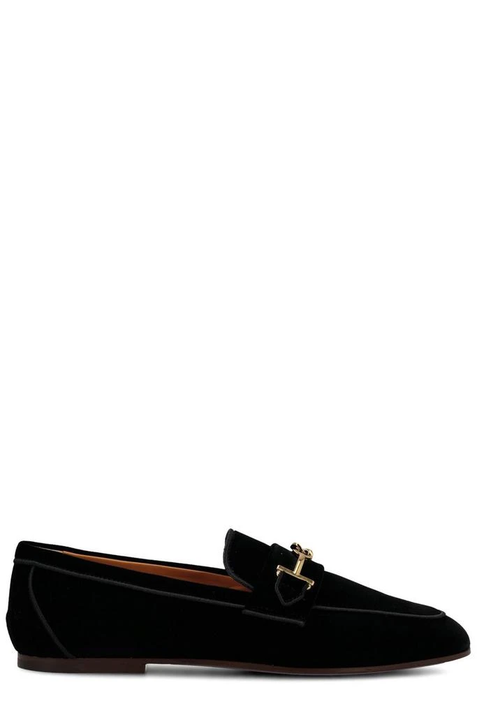 Tod's Tod's Round Toe Velvet Loafers 1