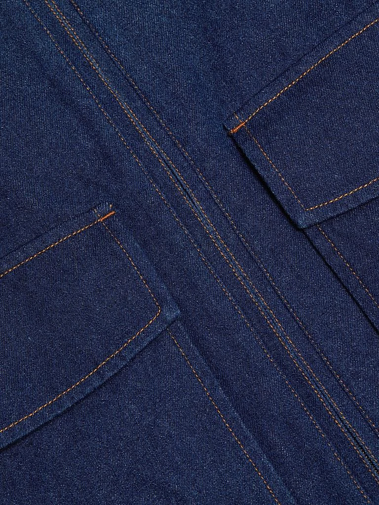 If Only Studio Corduroy-Collar Denim Jacket 7