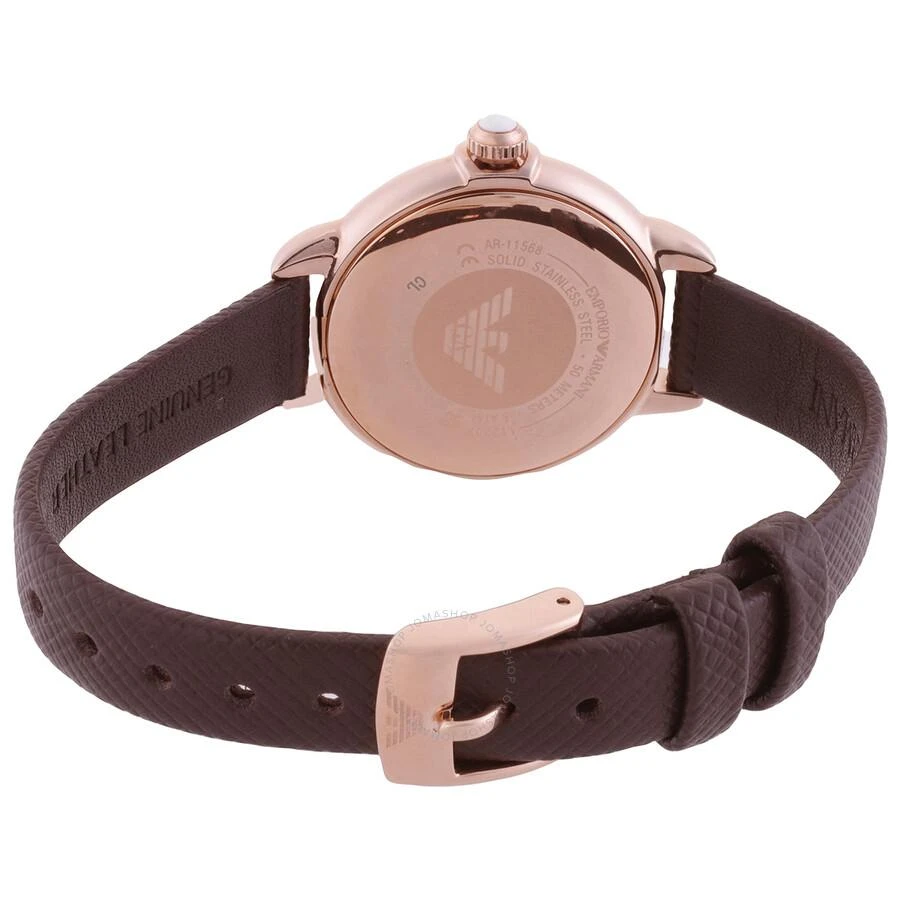 Emporio Armani Mia Quartz Moon Phase Crystal Silver Dial Ladies Watch AR11568 3