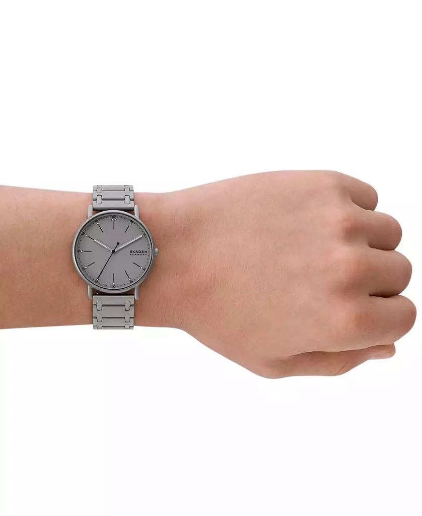 Skagen Men's Signatur Three Hand Gray Stainless Steel Watch 40mm 3