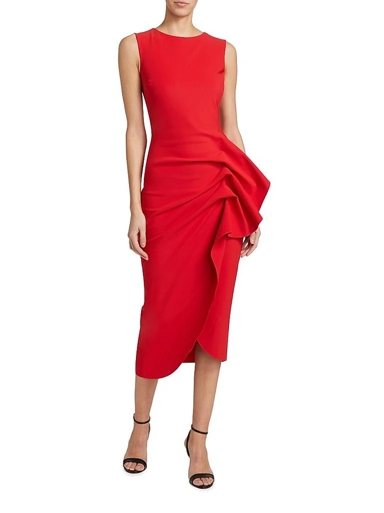 Chiara Boni Wang Ruffle Cocktail Midi-Dress 3
