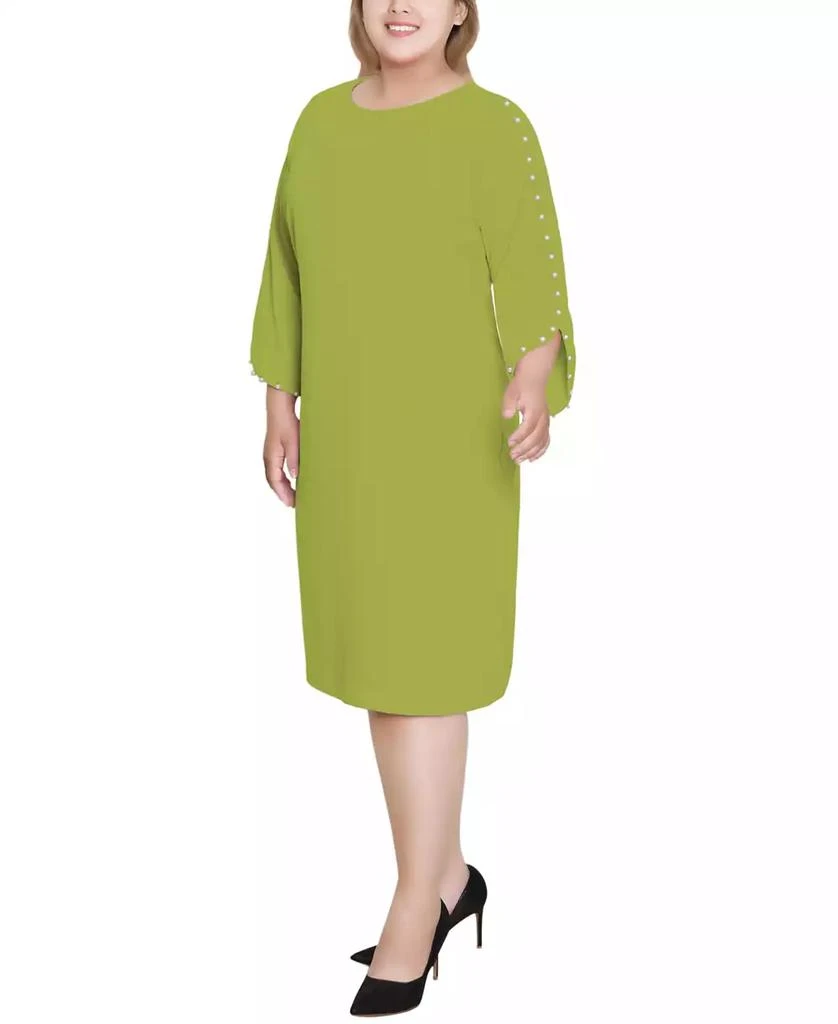 NY Collection Plus Size 3/4 Sleeve Dress 3