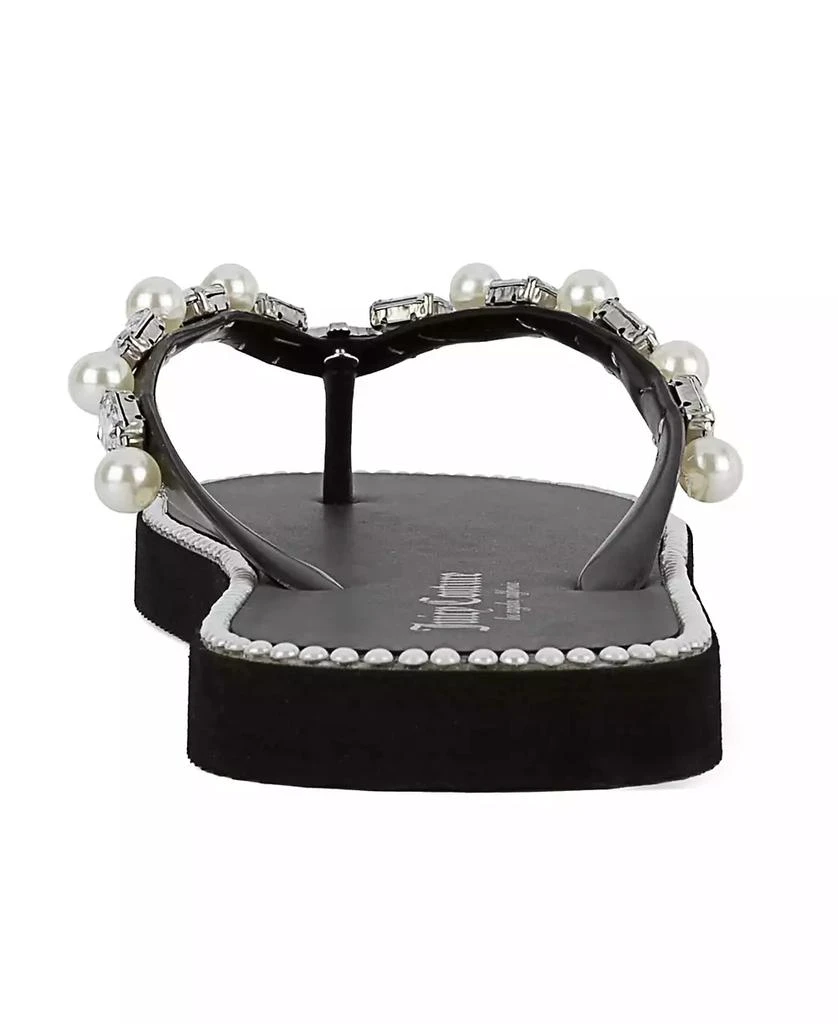 Juicy Couture Women's Sade 2 Embellished Flip Flop Sandals 3