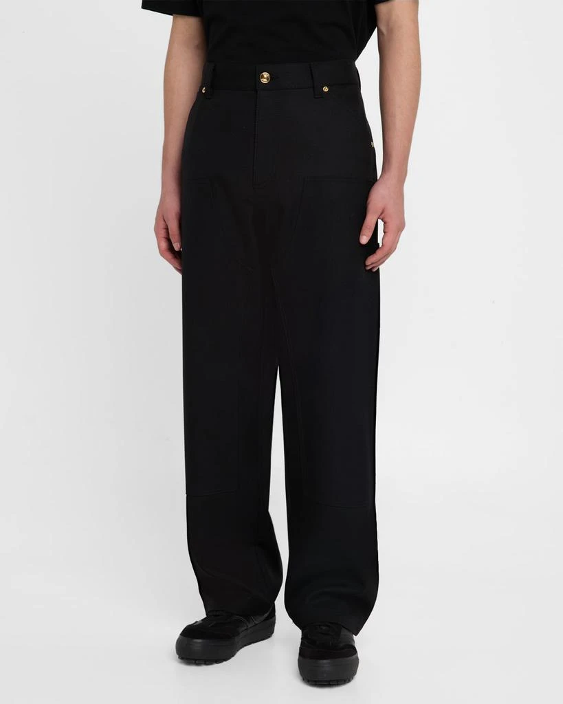 Versace Men's Medusa Wool Denim Pants 4