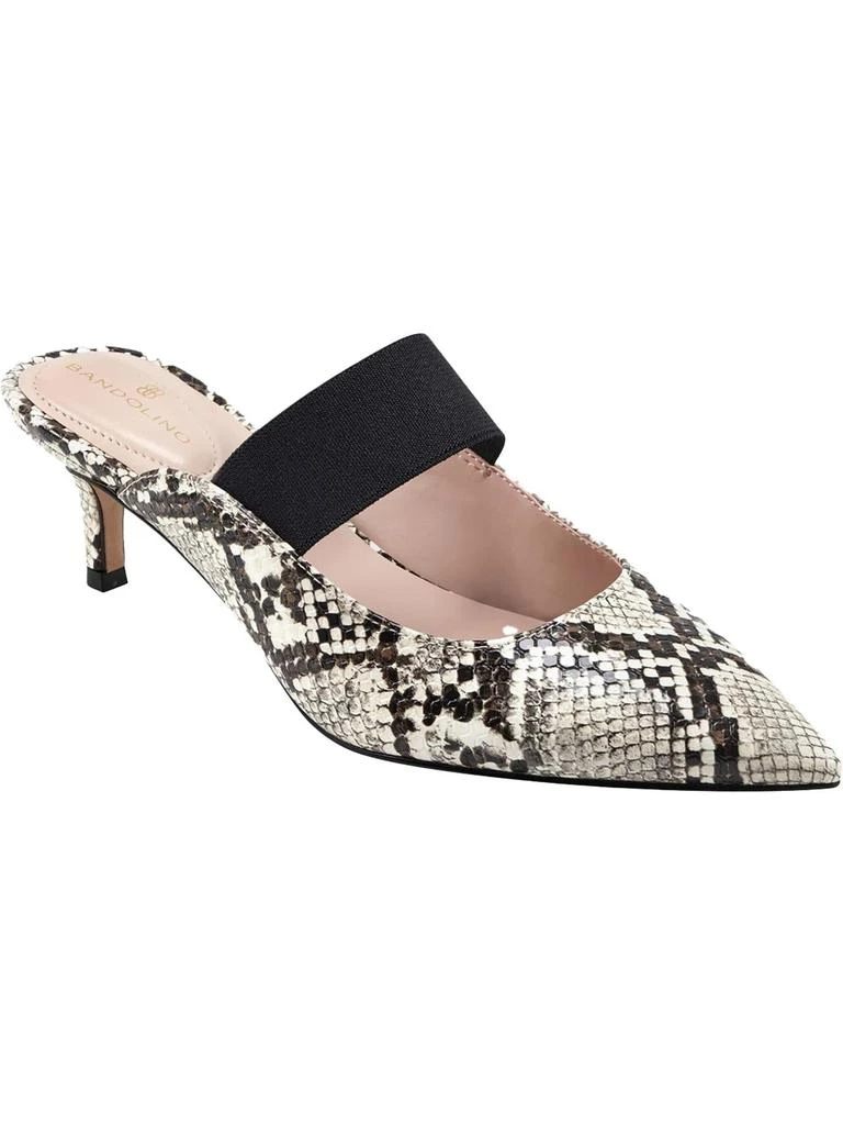 Bandolino Myna 3 Womens Faux Leather Slip On Kitten Heels 1