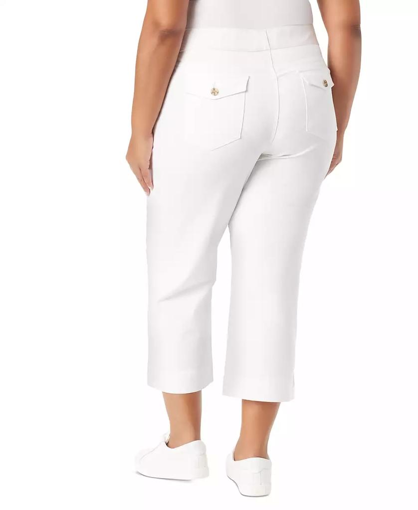 Gloria Vanderbilt Plus Size Shape Effect Wide-Leg Cropped Pants