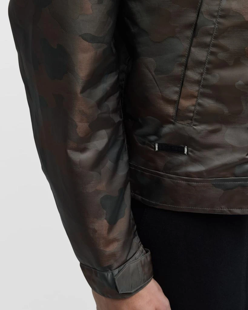 TRUE TRIBE Men's Camo Mock-Neck Track Jacket 5