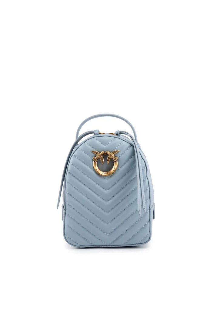 PINKO Love Bag Mini Backpack In Matelasse Leather 1