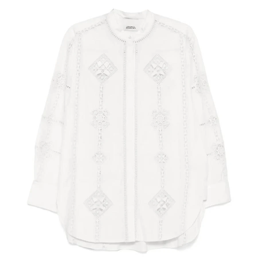 Isabel Marant Soeline Openwork Cotton Shirt 1