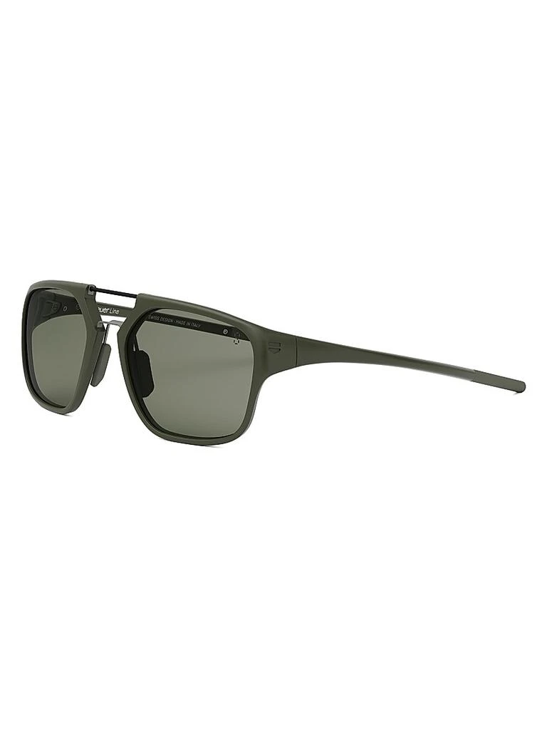 TAG Heuer Line 56MM Square Sunglasses 1