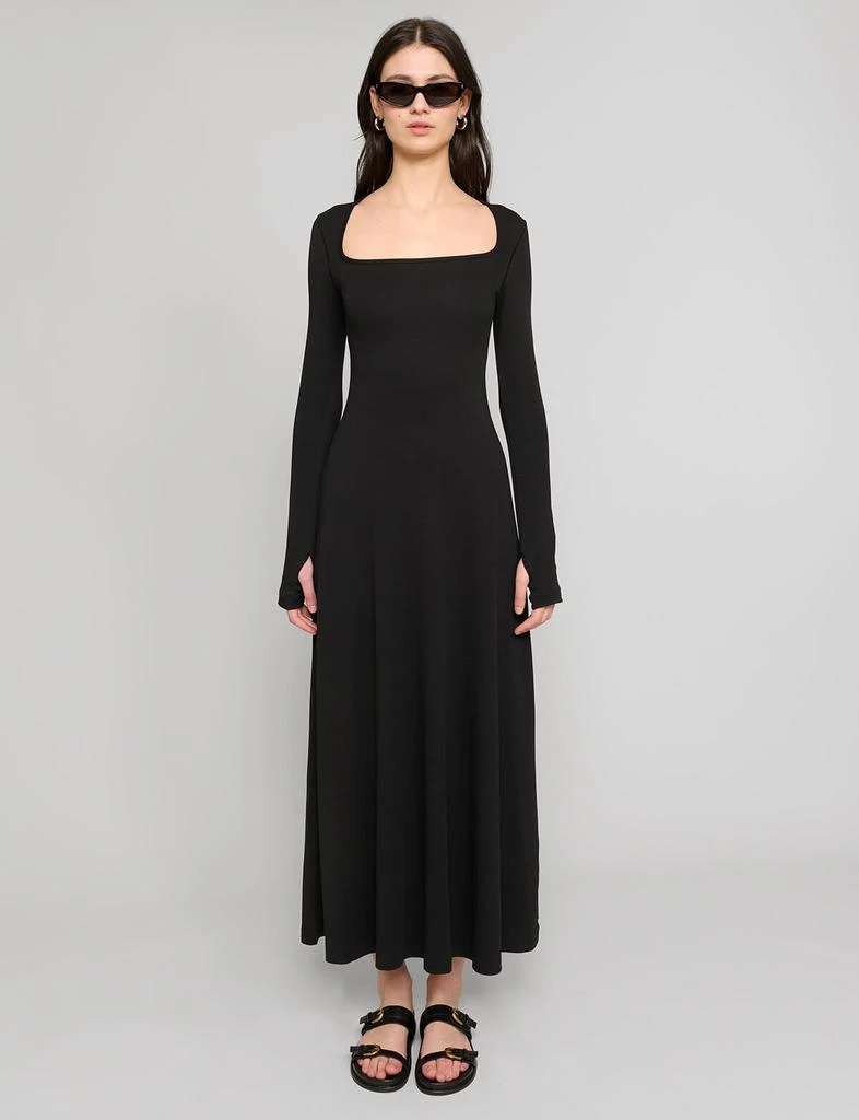 Pixie Market Black Jersey Maxi Dress 2