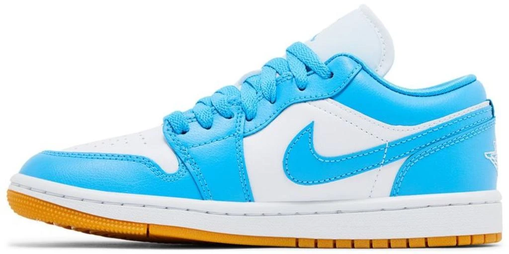 Jordan 1 Low White Gum Light Brown Dark Powder Blue (Women's) 2