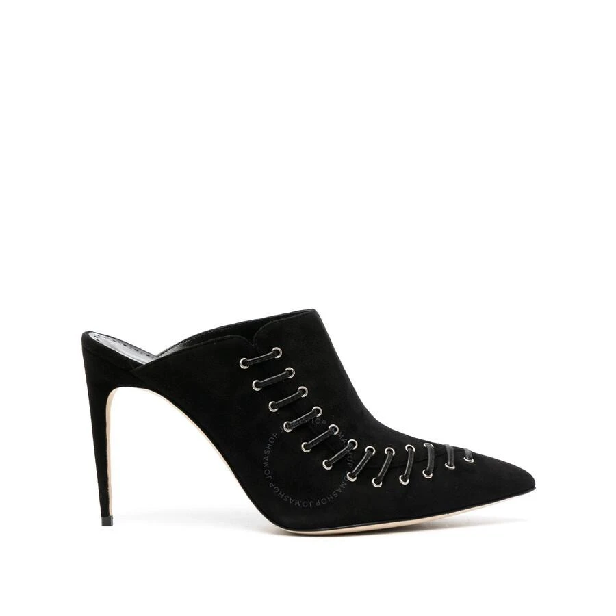 Manolo Blahnik Black Suede Dobre 105 Heeled Mules 1