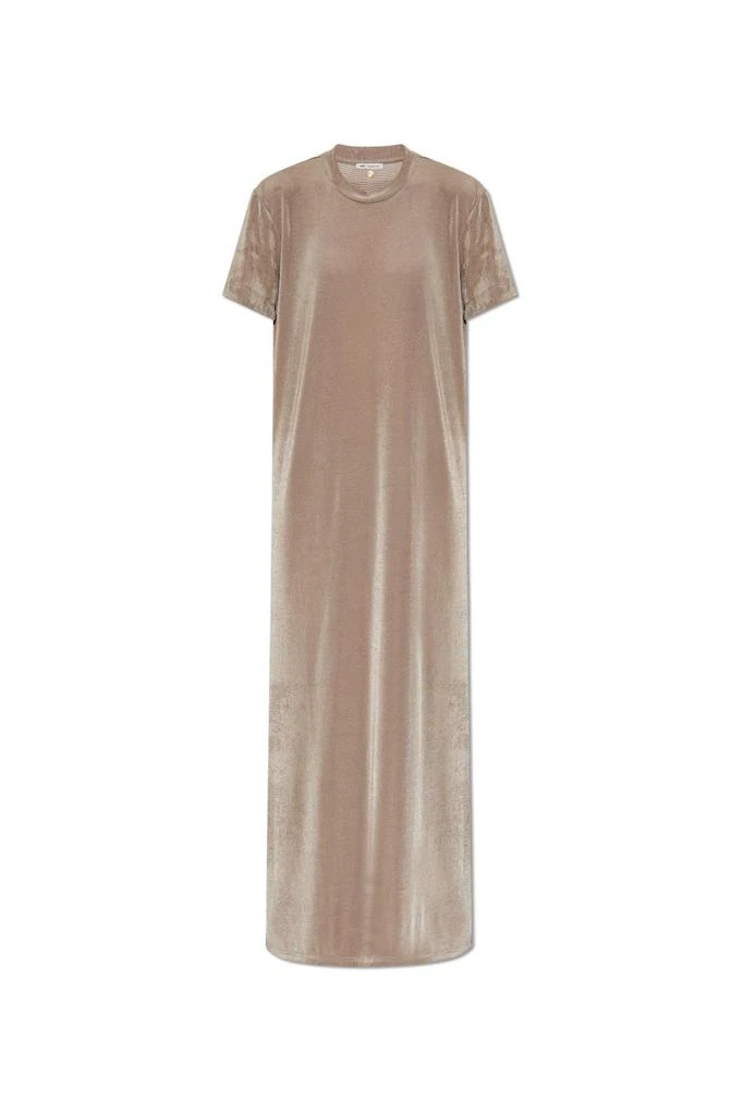 AMI AMI Paris Rib Jersey Short Sleeve Long Dress 1