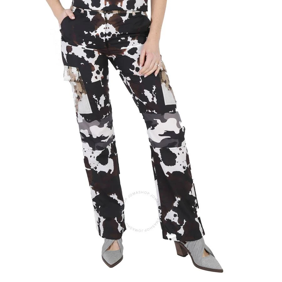 Burberry Camouflage-Print Nylon Panelled Cargo Trousers 1