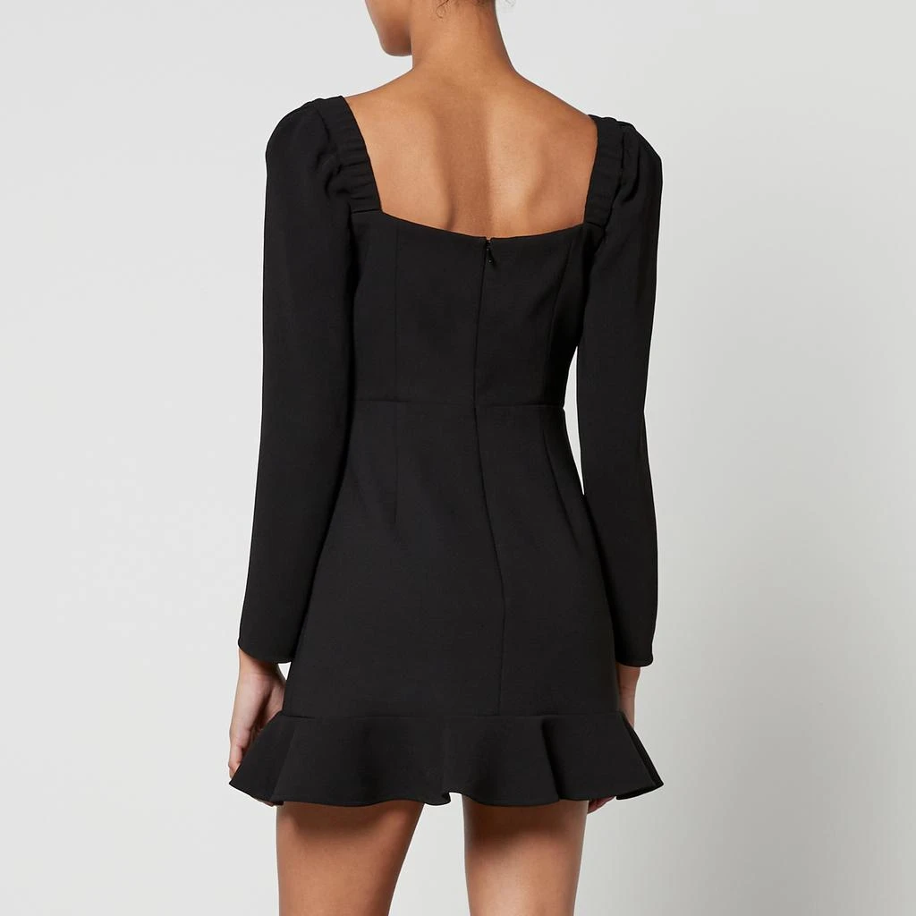 self portrait black crepe diamante detail mini dress self-portrait - Black Crepe Short Sleeve Mini Dress main image 0