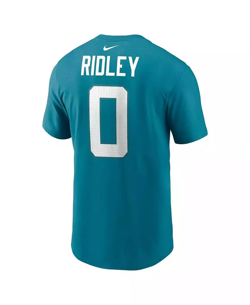 NIKE Men's Calvin Ridley Teal Jacksonville Jaguars Player Name and Number T-shirt 3