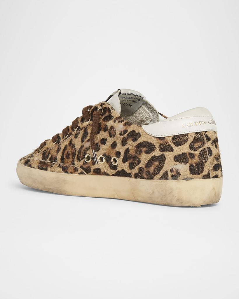 Shop Super-Star Leopard-Print Calf Hair Sneakers on Sale at