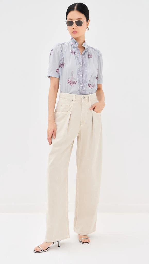 Alix of Bohemia Winn Pansy Sky Shirt 4
