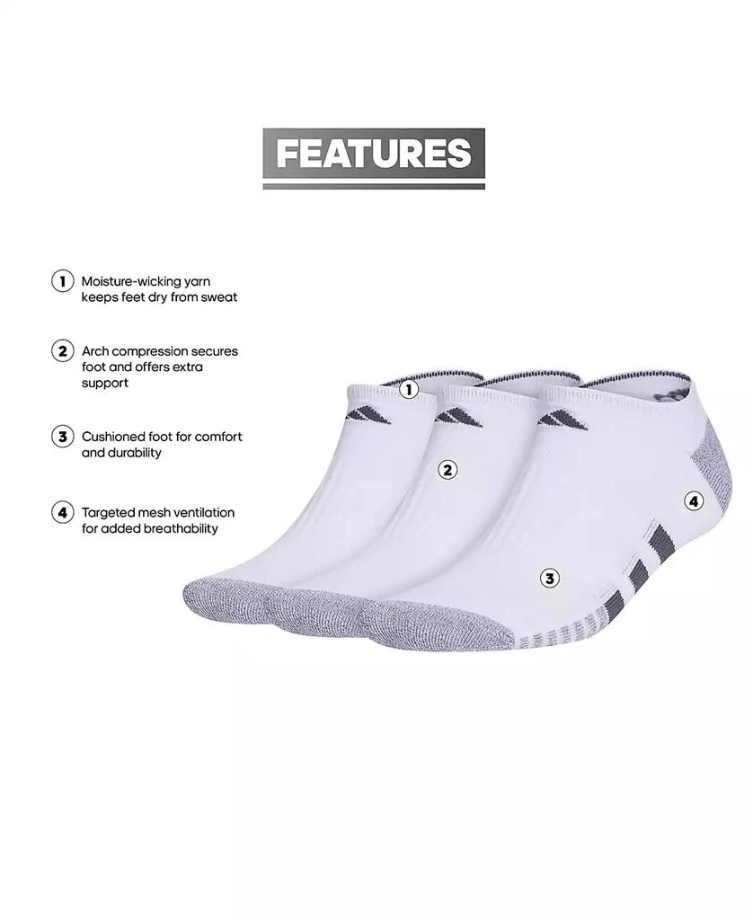 Adidas Men's 3-pk. Logo No-Show Socks 7