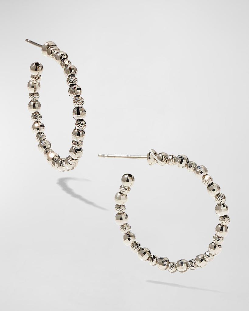 Platinum Born Platinum Small Hoop Earrings, 0.83"