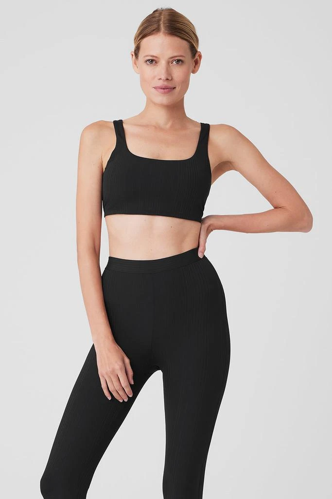 Alo Run It Back Bra - Black 1