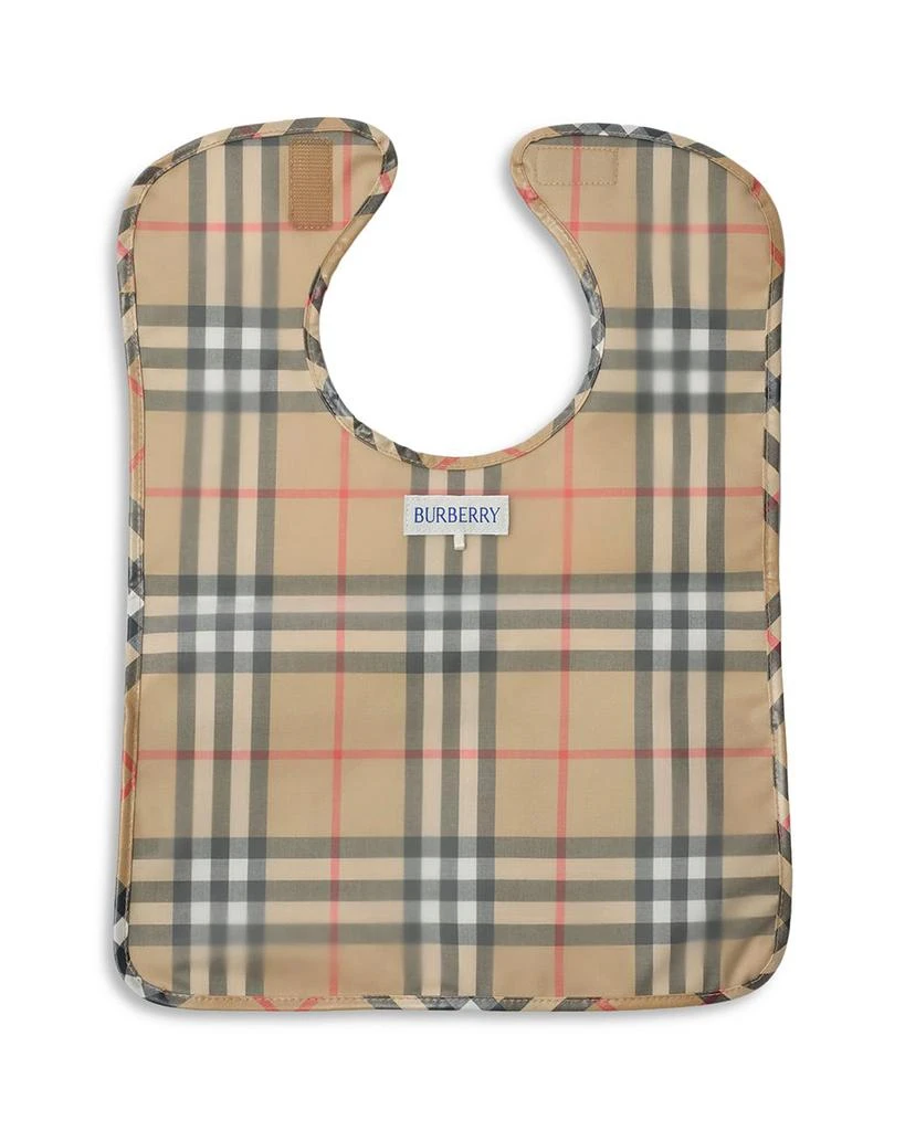 Burberry Unisex Wesley Check Coated Cotton Bib - Baby 2