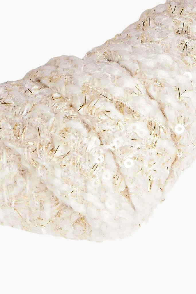 Eugenia Kim Knotted embellished tweed and tinsel headband 3