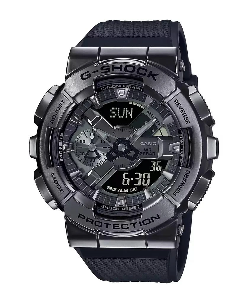 G-Shock Men
s Analog-Digital Black Resin Watch, 48.8mm, GM110BB-1A 1
