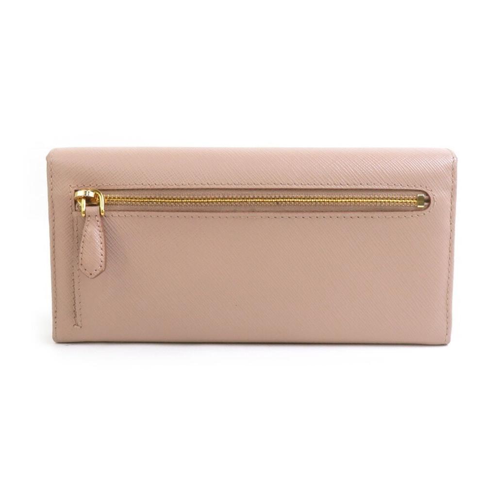Prada Leather Long Wallet (Bi-Fold) (Pre-Owned)