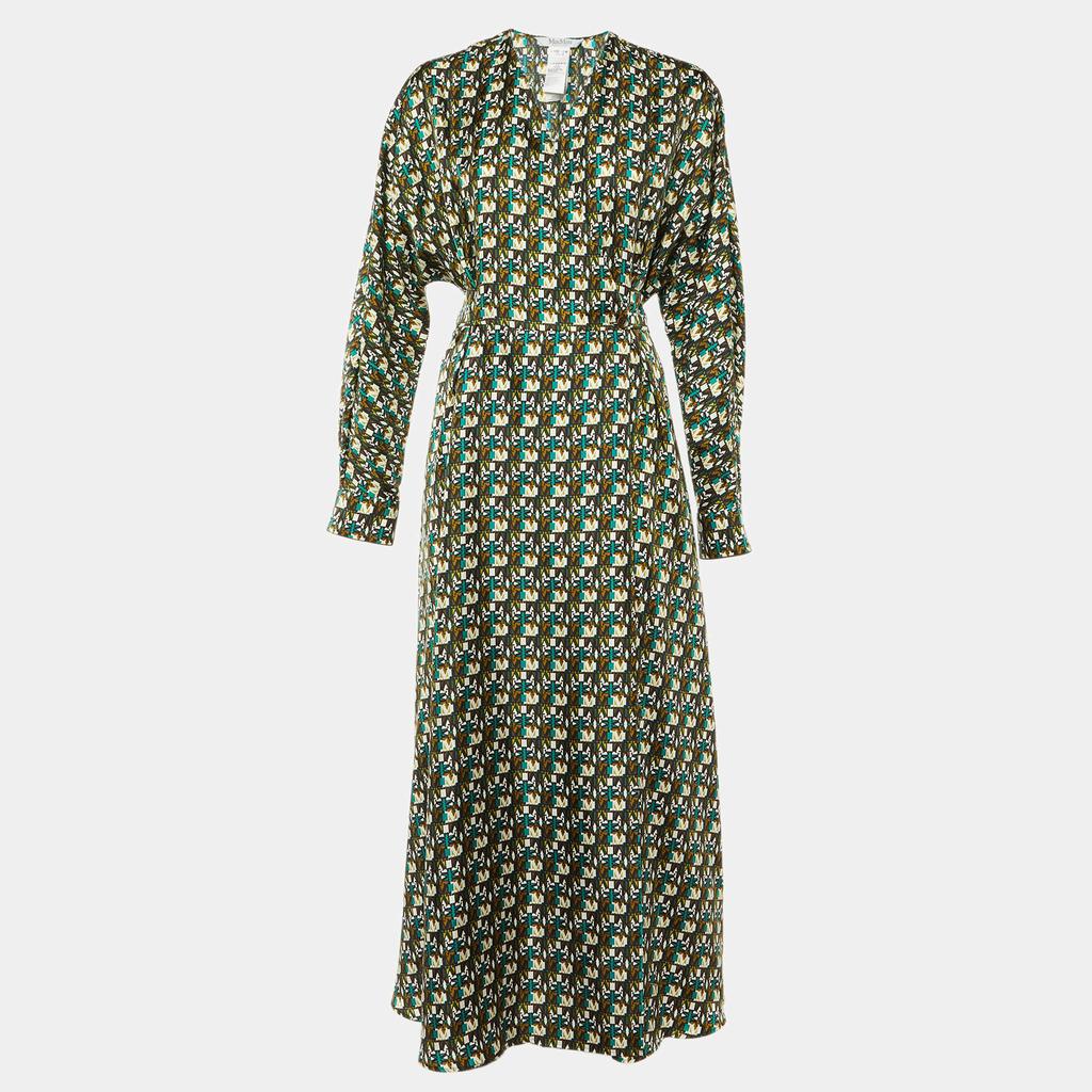 Diane von Furstenberg Tori Geometric-Print Midi Wrap Dress