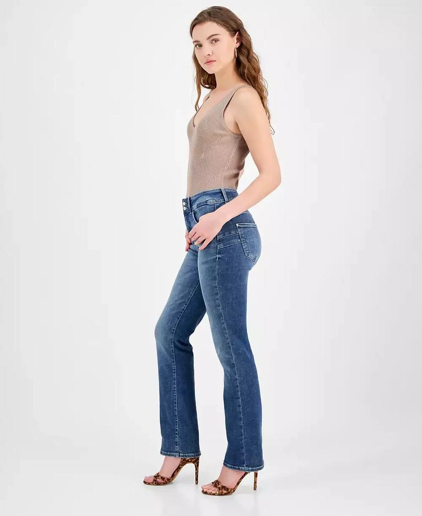 GUESS Women's Shape Up Straight-Leg Jeans 2