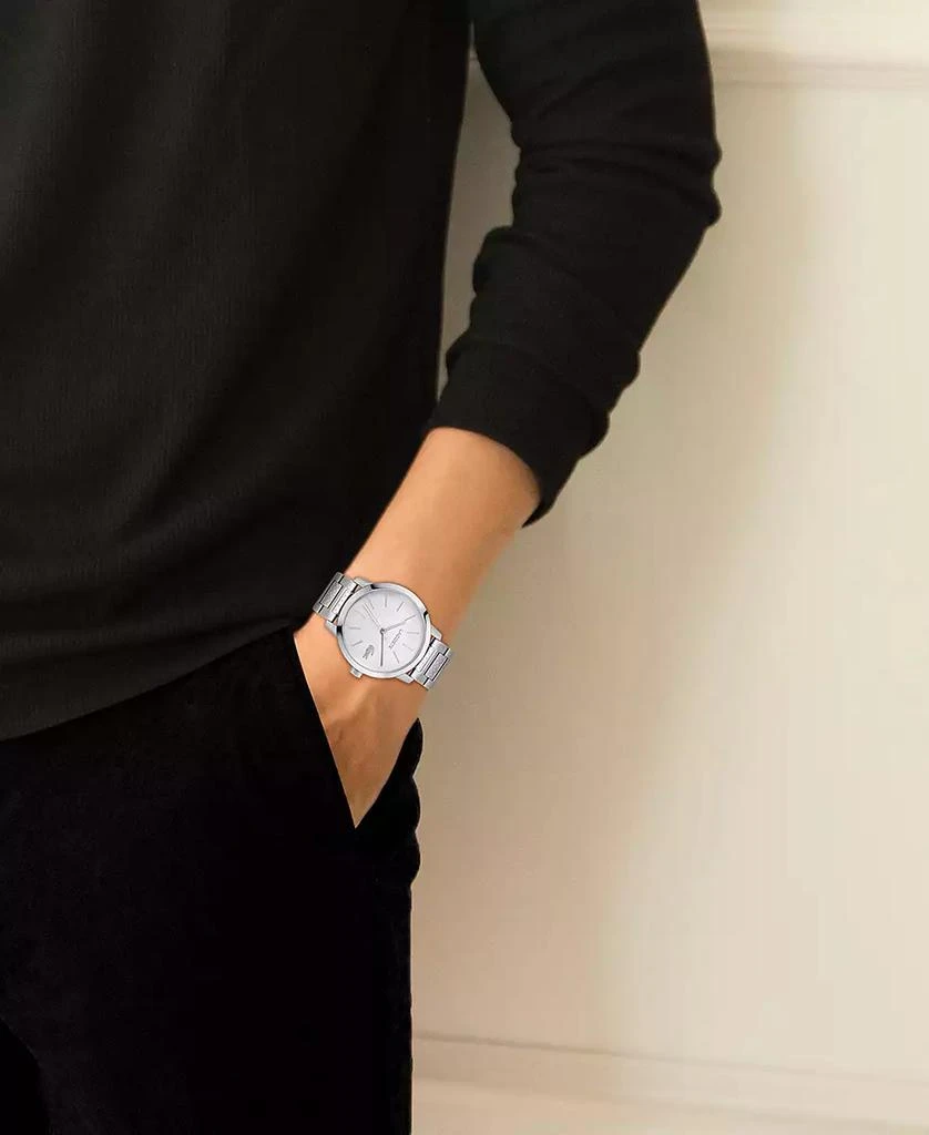 Lacoste Men's Metropole Silver Tone Stainless Steel Bracelet Watch 5