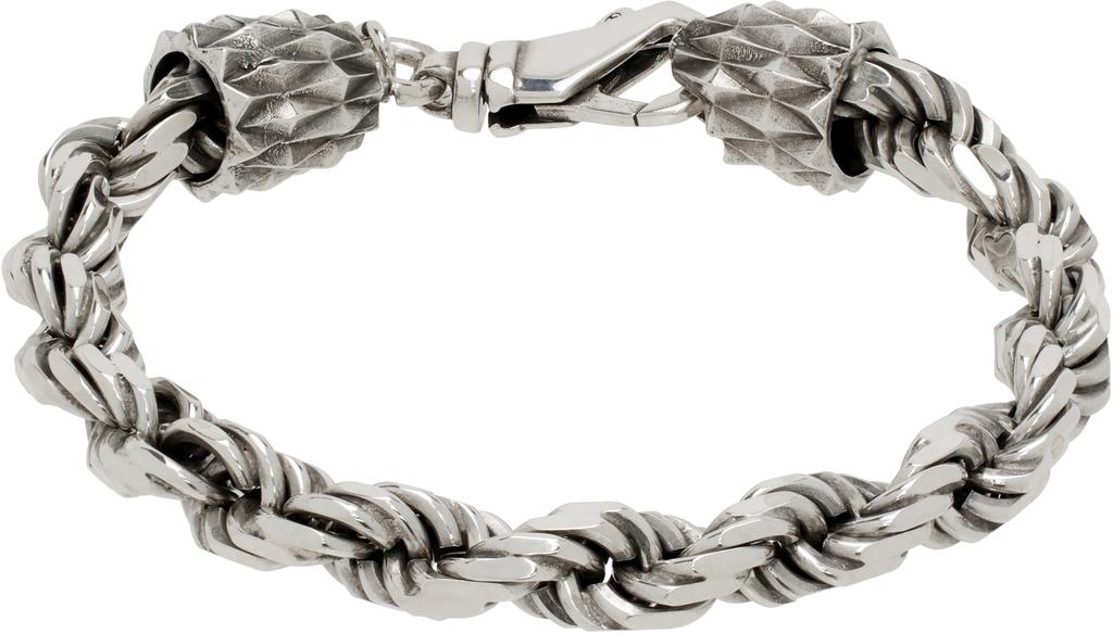 ブレスレット Emanuele Bicocchi Silver 925 Intricate Chain Bracelet Emanuele Bicocchi Silver 925 intricate chain bracelet