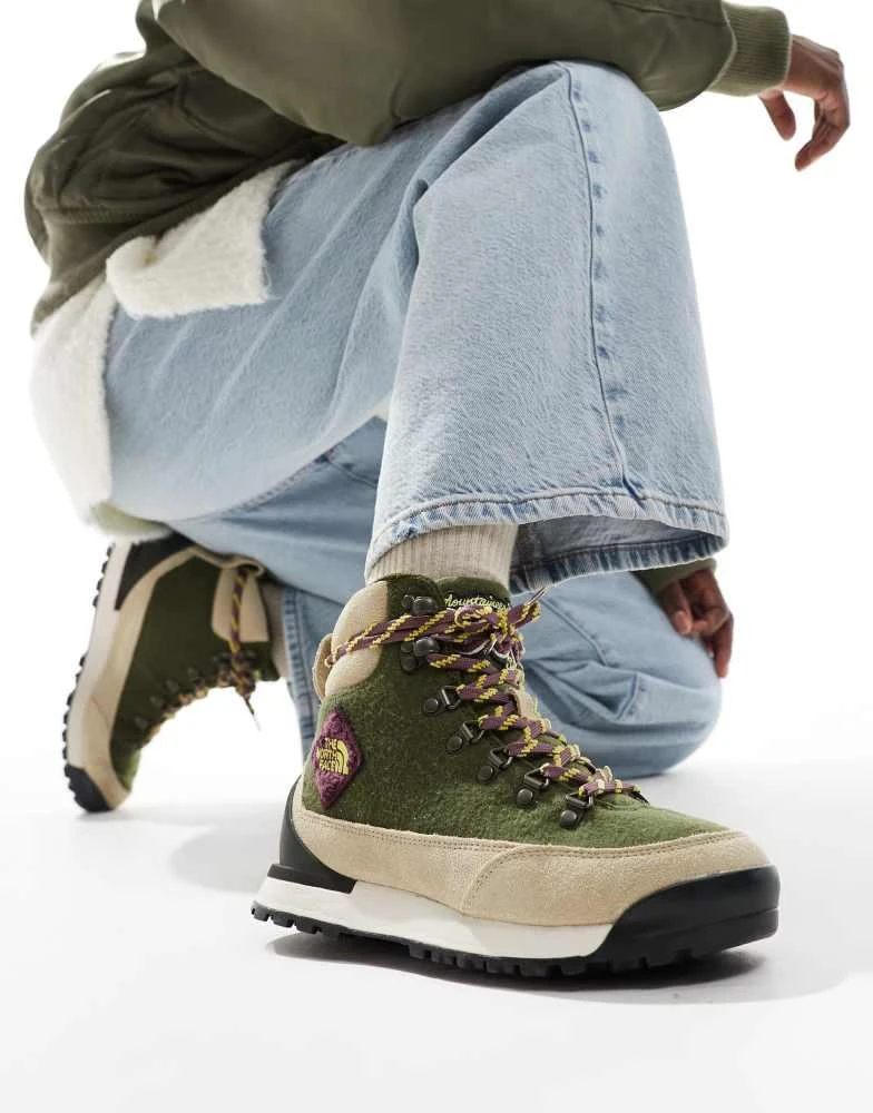 The North Face The North Face Back-To-Berkeley IV waterproof hiking boots in olive green 1