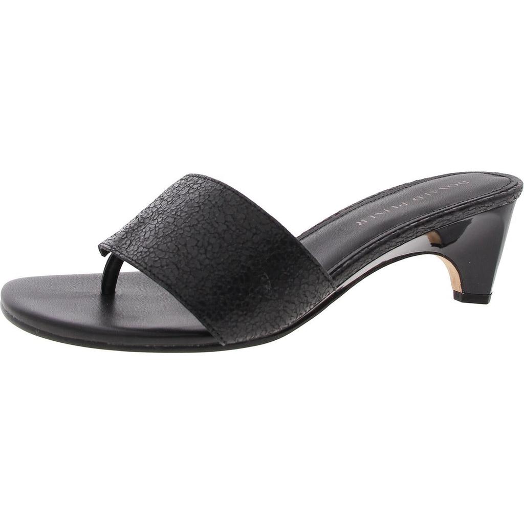 Donald J Pliner Womens Toe Loop Mule Sandals