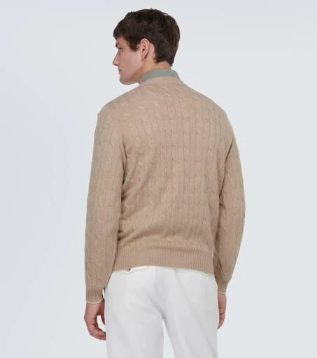 Brunello Cucinelli Cable-knit cashmere sweater 4