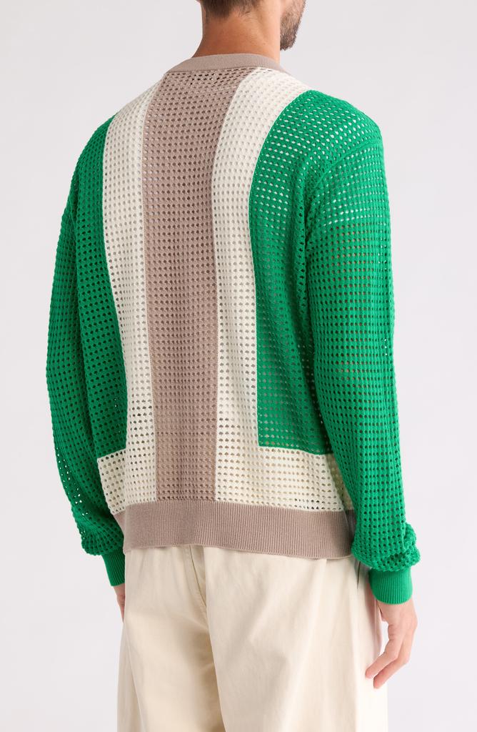 Obey Anderson '60s Stripe Cotton Cardigan