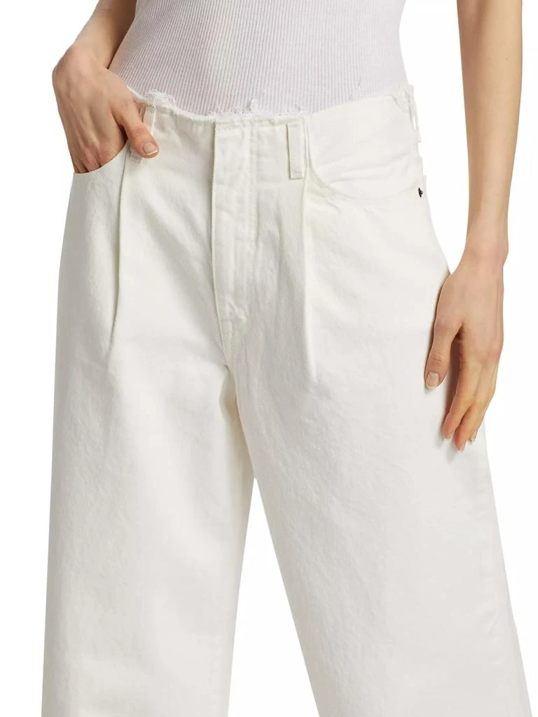 SLVRLAKE Taylor Pleated Wide-Leg Jeans 6