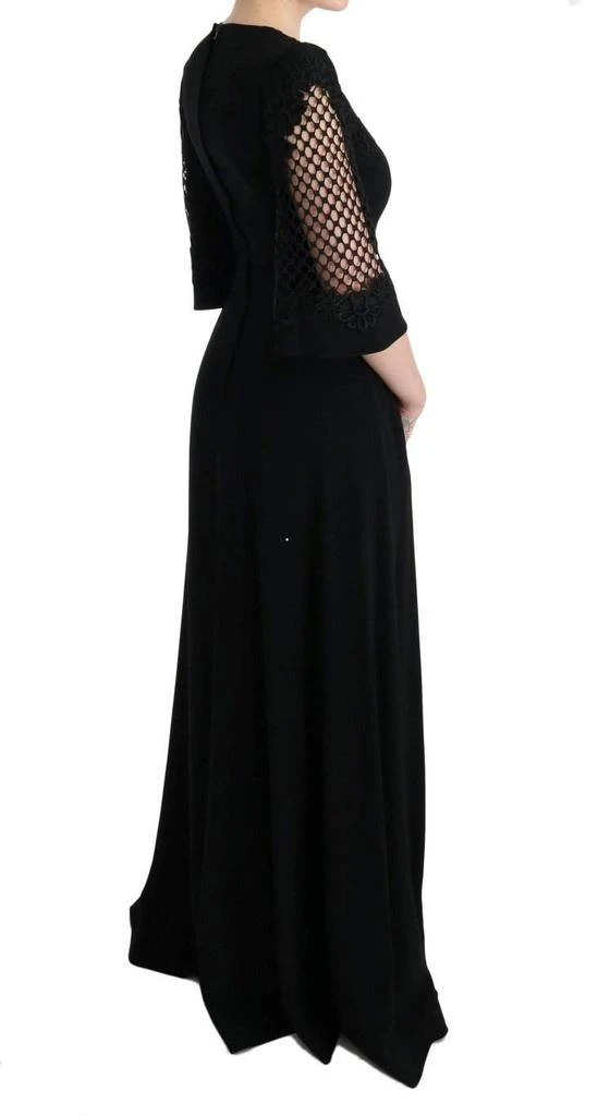 Dolce & Gabbana Dolce & Gabbana  Black Stretch Shift Long Maxi Dress 4