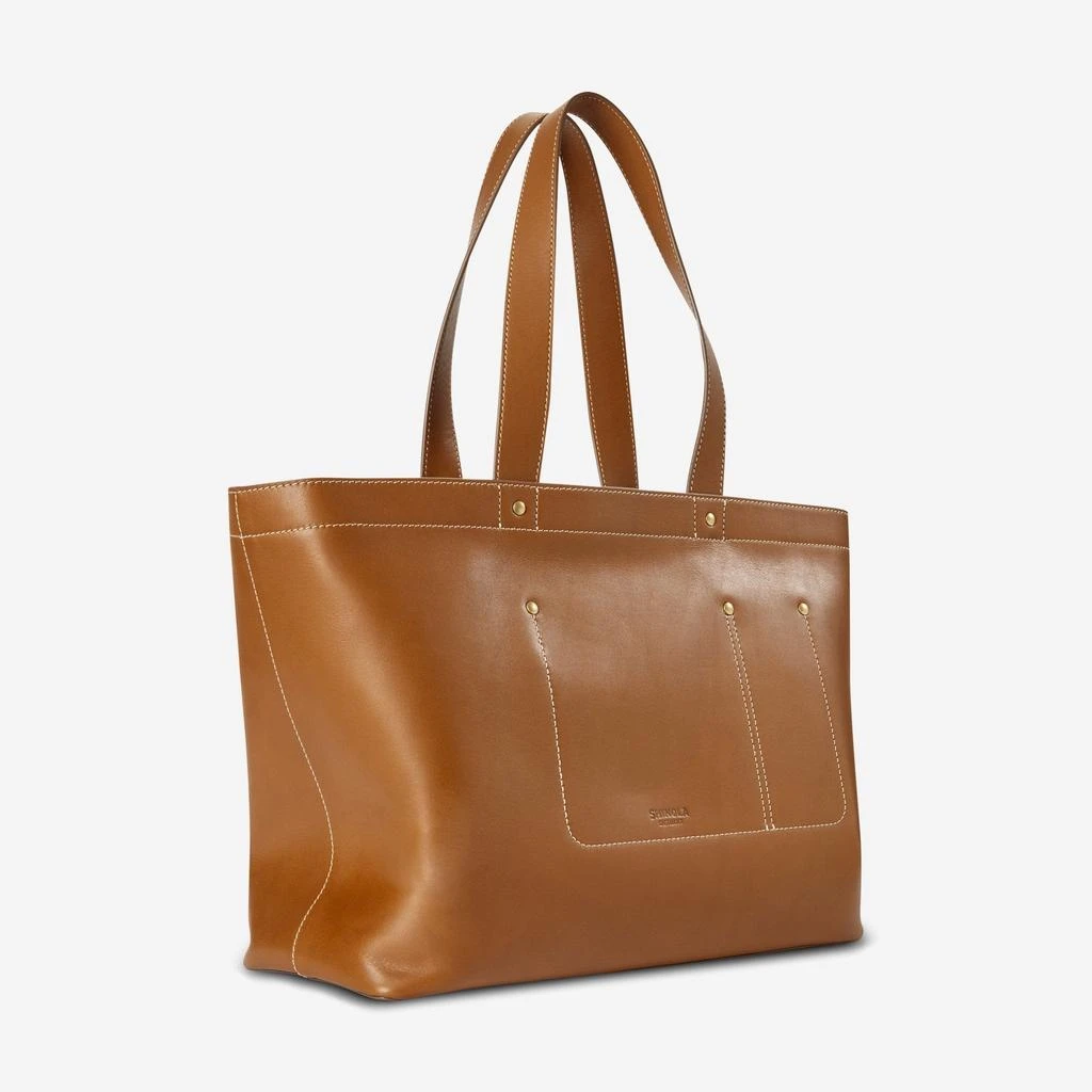 Shinola Shinola The Pocket Tan Natural Leather Tote Bag 20217379 2