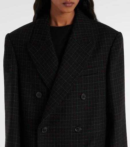 WARDROBE.NYC Oversized checked virgin wool coat 4