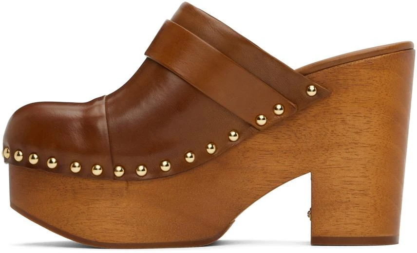 Chloé Brown Jeannette Wedge Clogs 3