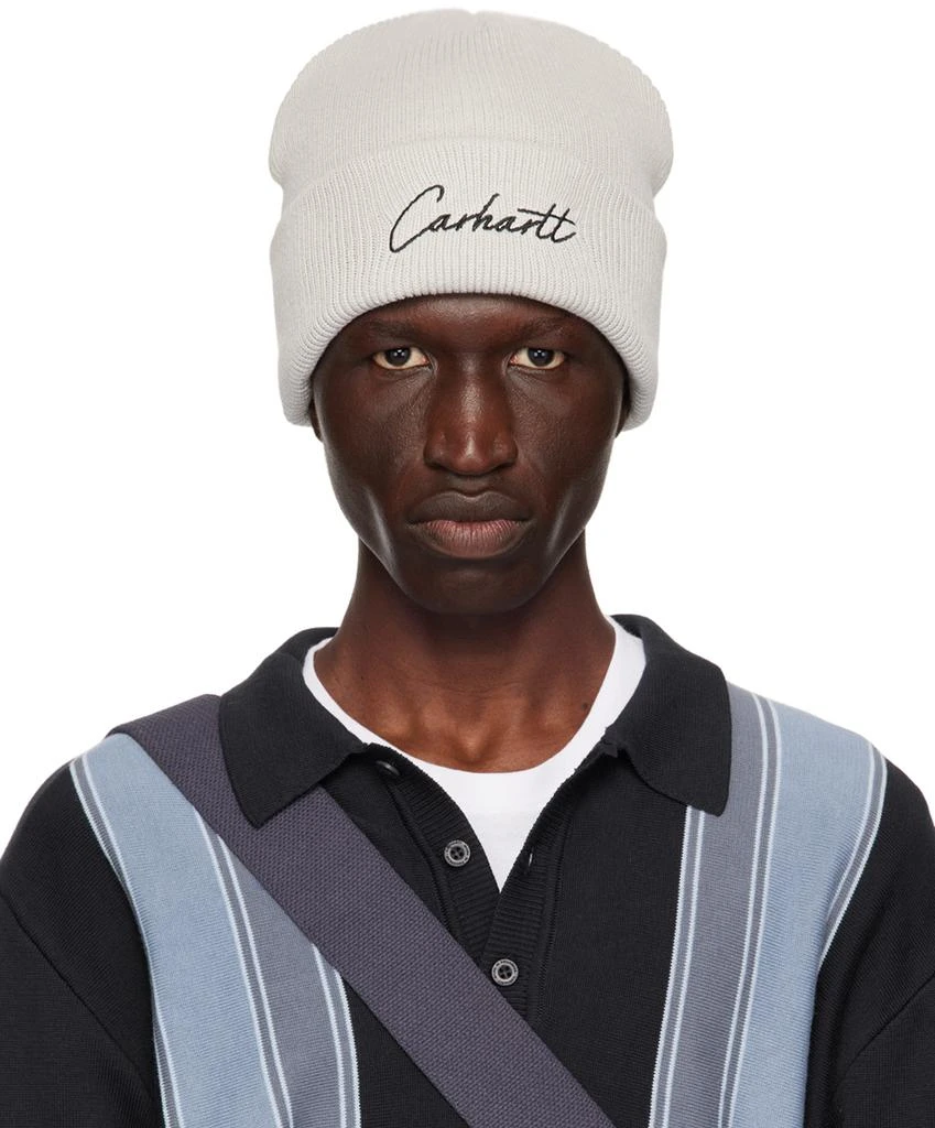 Carhartt WIP Gray Watcher Beanie 1