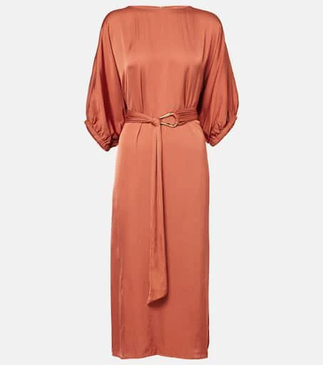 Velvet Laurel satin midi dress 1