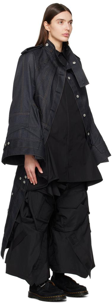 Junya Watanabe Navy Paneled Denim Jacket