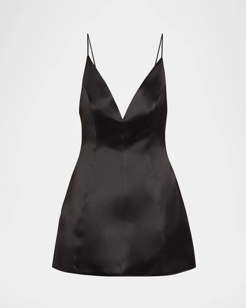 retrofête Giavanna Plunging Satin Mini Dress 1