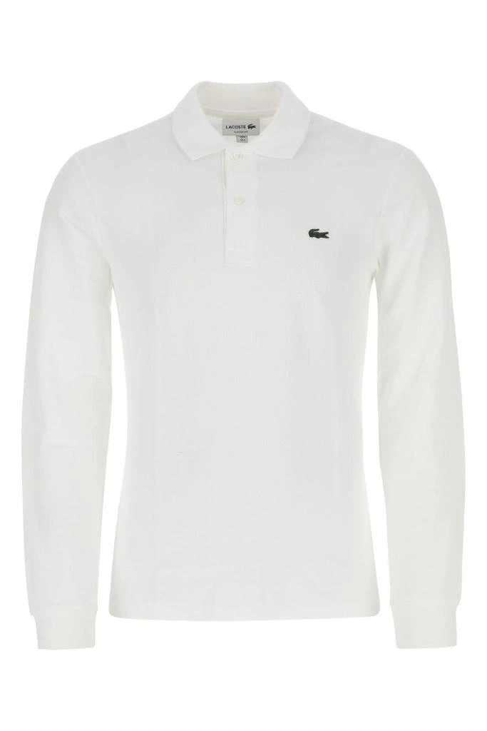 Lacoste White Piquet Polo Shirt 1