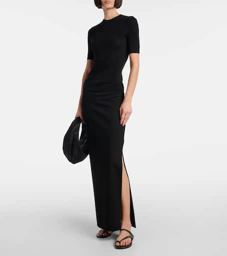 Khaite Aimee leather slides 3