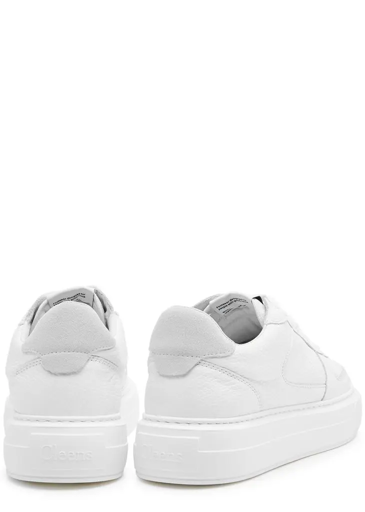 CLEENS Court grained leather sneakers 3